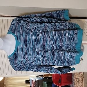 Karen Scott Sport Women's Sweatshirt 2X NWT Blue/multi